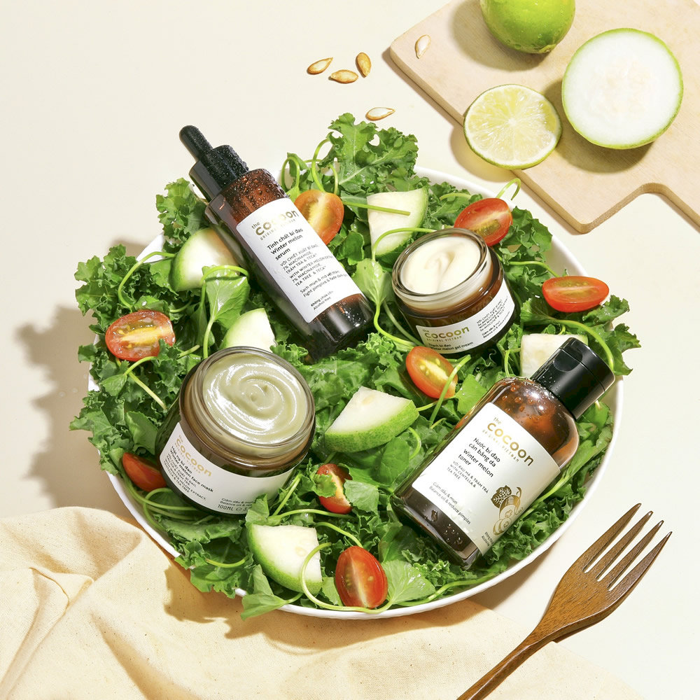 Many Vietnamese beauty products are made from locally grown produces 